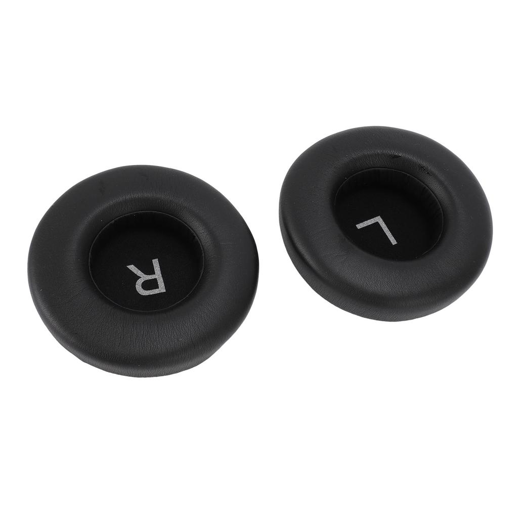 1 Pair Headset Ear Pads PU Leather Soft Sponge Thick Flexible Smoothing Ear Cushions for Headset Repair Replacement