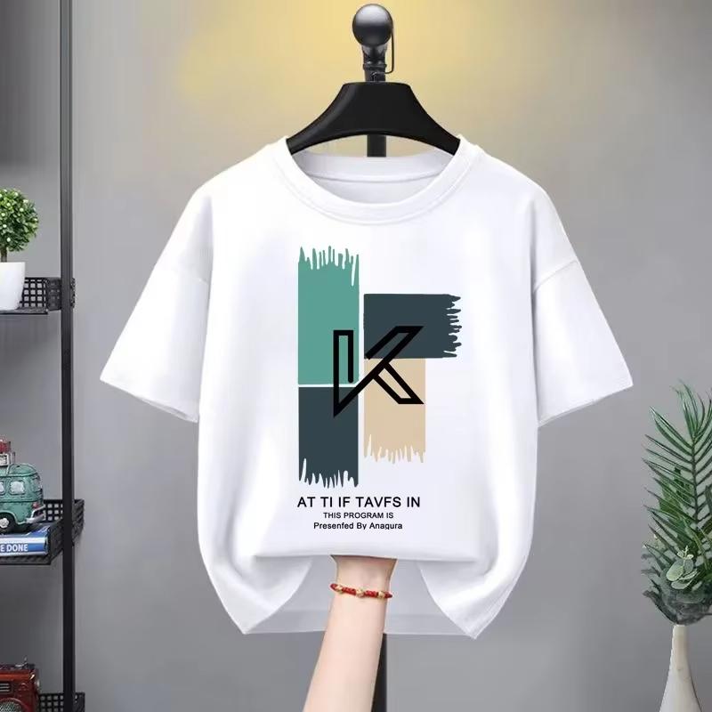 Men's and Women's Adult Short-sleeved Cotton T-shirt Spring and Summer Sports Cartoon T-shirt Fashion Printing