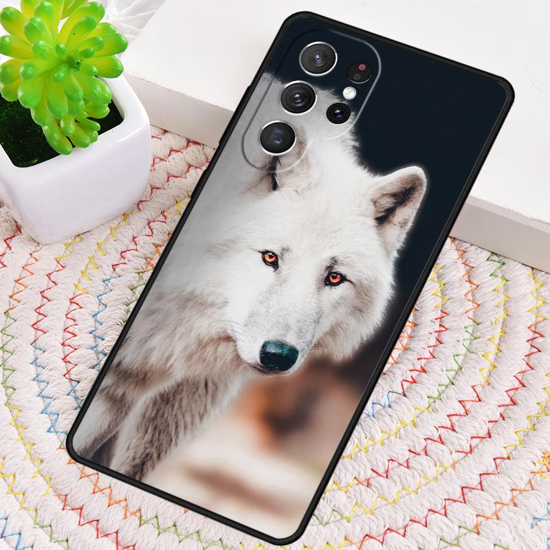 

Snow Wolf TPU Phone Case For Samsung Galaxy note 10 pro S26 S25 S24 S23 S22 Ultra Plus S21 FE S20 Shockproof Cover Galaxy Note10+