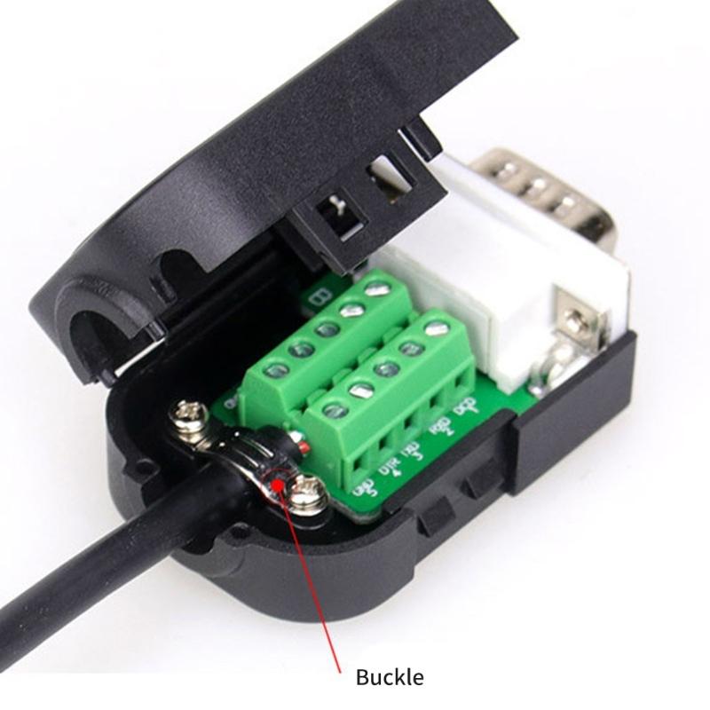 2-teiliger DB9pin Klemmenblockadapter DB9pin Serielle Adapter für RS485 RS422 Verbindung Lötfreies Set