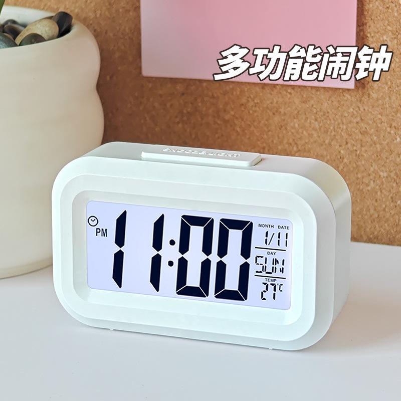 Student mini small alarm clock electronic clock desktop multi-function clock temperature display small alarm clock for primary school students