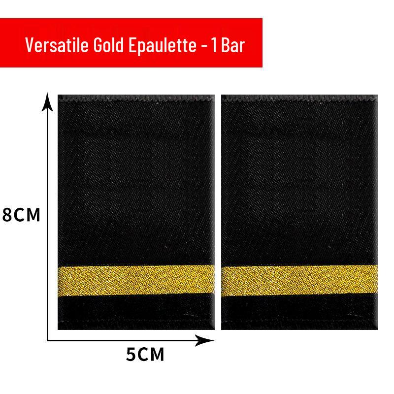 Aviation Epaulettes: Pilot, Captain, Flight Attendant & Trainee Styles with Bullion Wire Ribbon