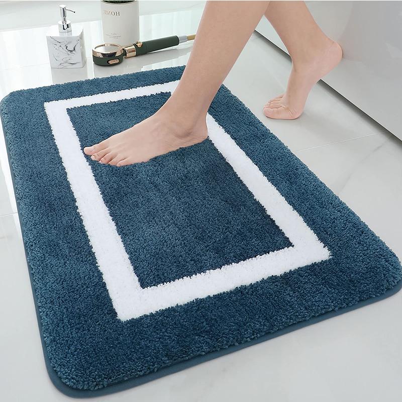 Kitinjoy Absorbent Bath Mat Bathroom Rug Shower Non-Slip Bedroom Wash Carpet Soft Thick Living Room Plush Foot Mat Floor Decor