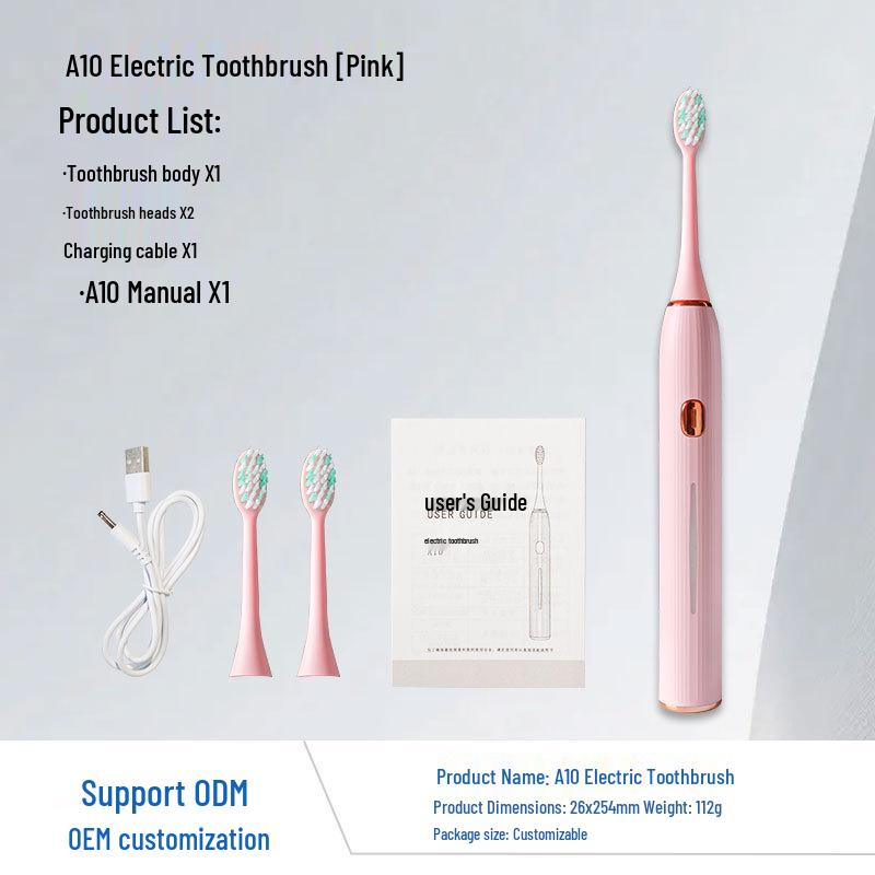 Rechargeable Sonic Electric Toothbrush with Magnetic Levitation Motor and Long-Lasting Battery