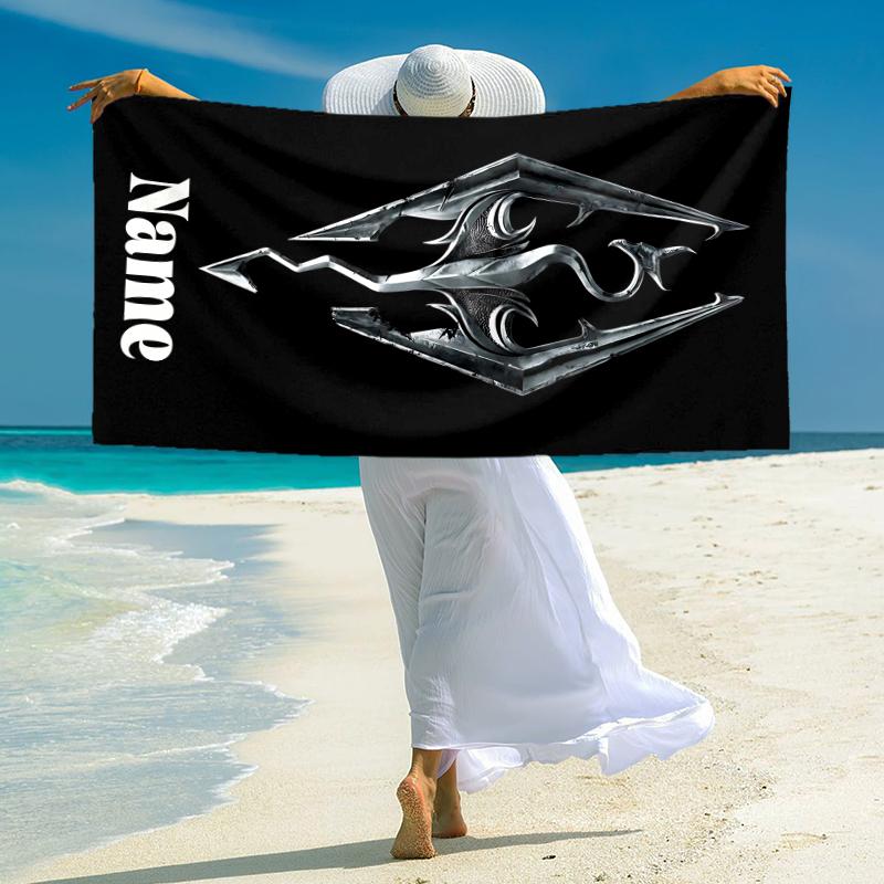 Personalized BT21 Character Collection Beach Towel Microfiber Beach Towel Thin Absorbent for Beach Swimming Yoga Bath Sports. 091045