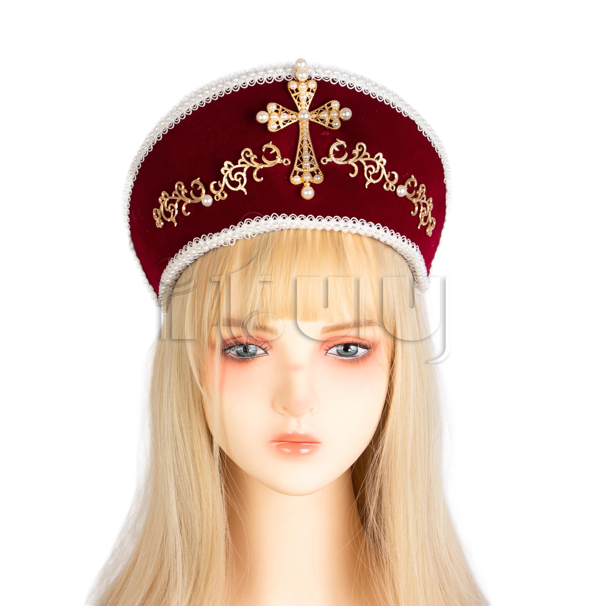 

Renaissance Tudor Crown Headpiece Lolita Gothic Crown Headband Anne Boleyn Medieval Women Baroque Elizabethan Headdress Coronet