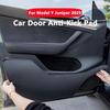 Tesla Model T PU Leather Car Door Kick Mats, 4 Colors Available: Black