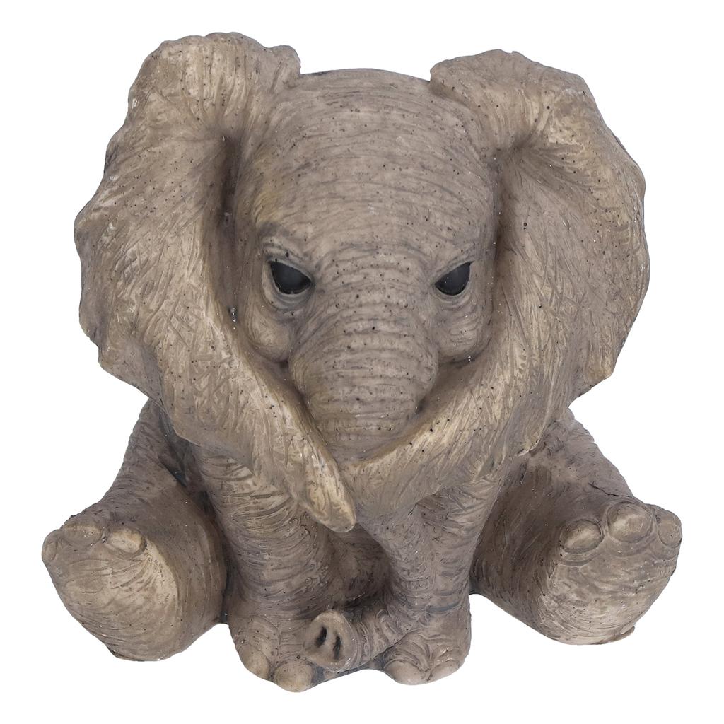 Resin Elephant Statue Crafts Cute Elephant Ornament Home Decoration for Living Room Bedroom