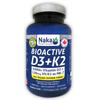 Naka Platinum Bioactive D3 K2 150 Softgels D3+K2 1000 IU Vitamin D3 K2 MK7