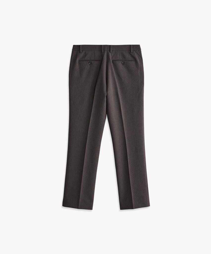STCO Texture Polyester Soft Slacks_Brown (Straight Fit)_Spaxb08Csh