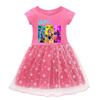 Vestido de K-Pop para Niñas "Hunter": Vestido de Princesa de Tul de Manga Corta para Niñas de Verano