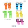 Animal Farm Fruit Fork Mini Cartoon Children Snack Cake Dessert Food Fruit Pick Toothpick Bento Lunches Party Decor Random Color
