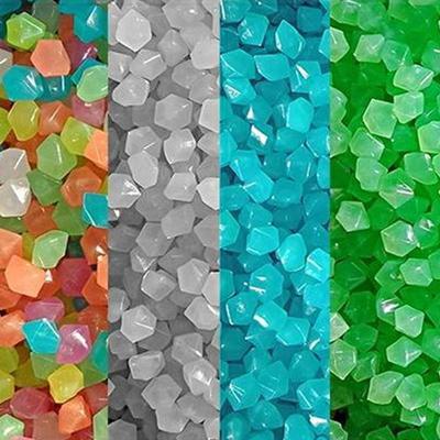 50Pcs Outdoor Leucht Steine Glow In Dark Garten Kiesel Aquarium Dekoration