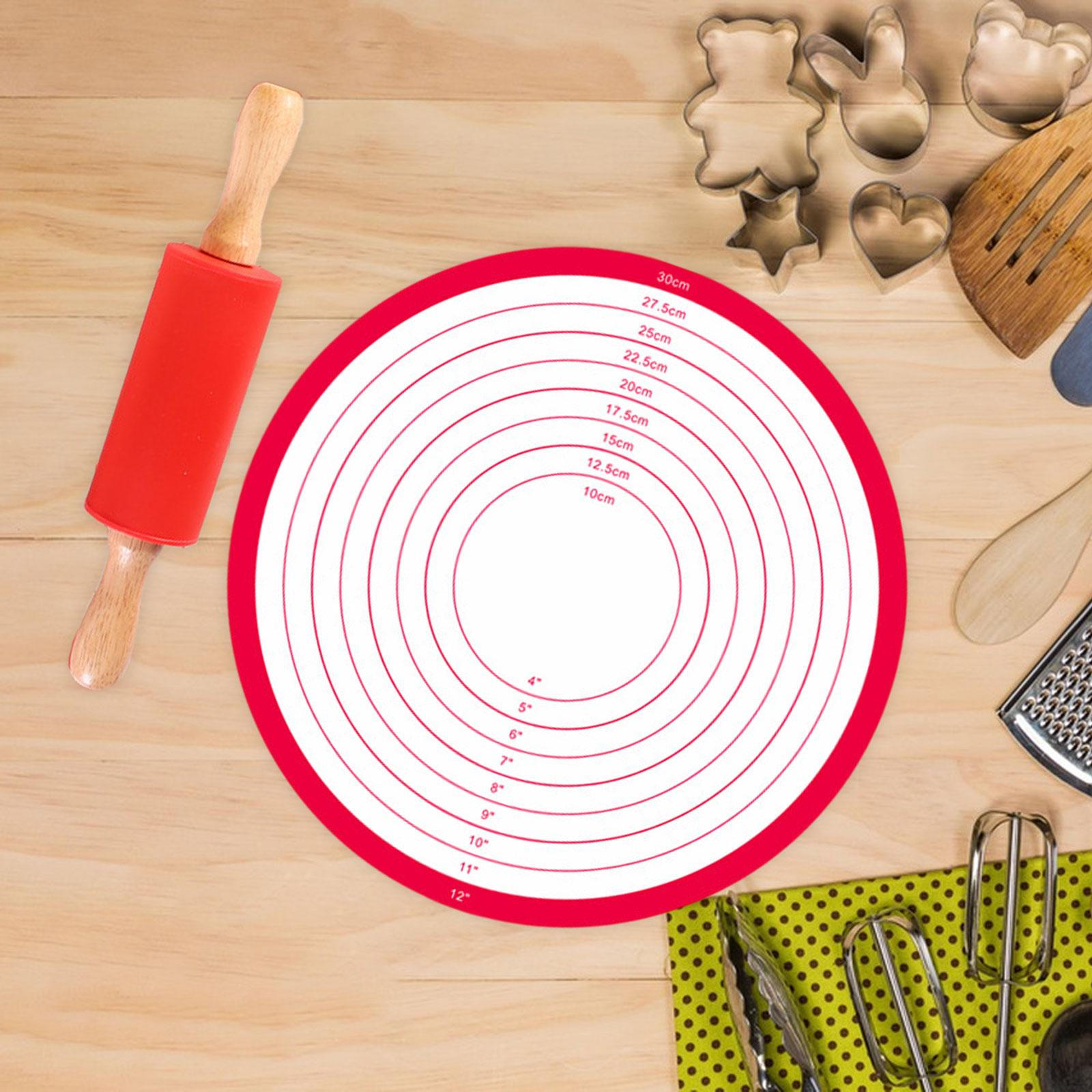 

Набор из скалки и коврика для выпечки теста, многофункциональный инструмент для замешивания теста, для