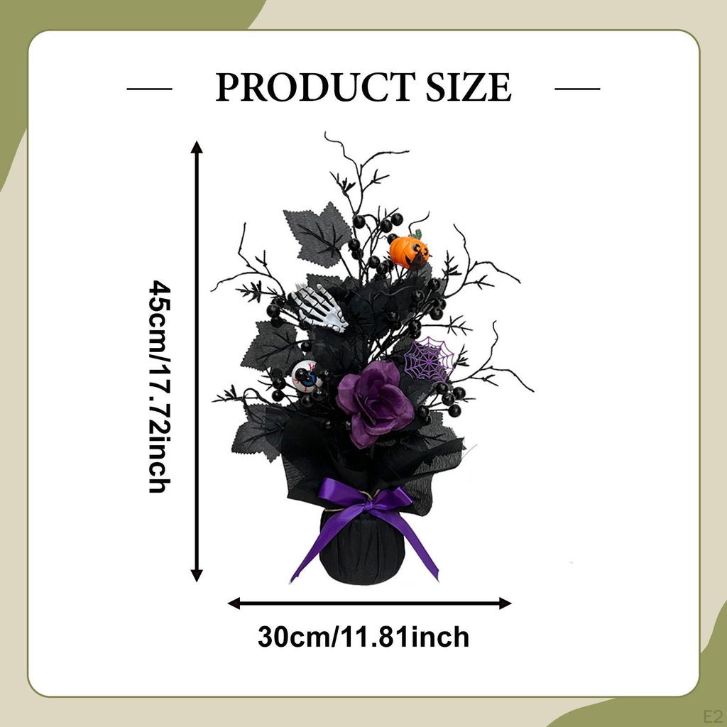 Umělý strom Dekorativní větev Falešná Strašidelná Dýně Lebky Stolní středový prvek pro Domácí Dekor Vnitřní