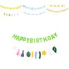 New Style Daisy Children's Birthday Happy Flag Banner For Baby's Party Decoration