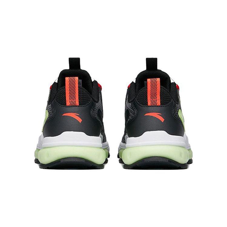 Anta Comfortable Shock Absorbing Non-Slip Wear-Resistant Breathable Lightweight Low-Top Running Shoes Kids sneaker Black Gray Green 312235503-7