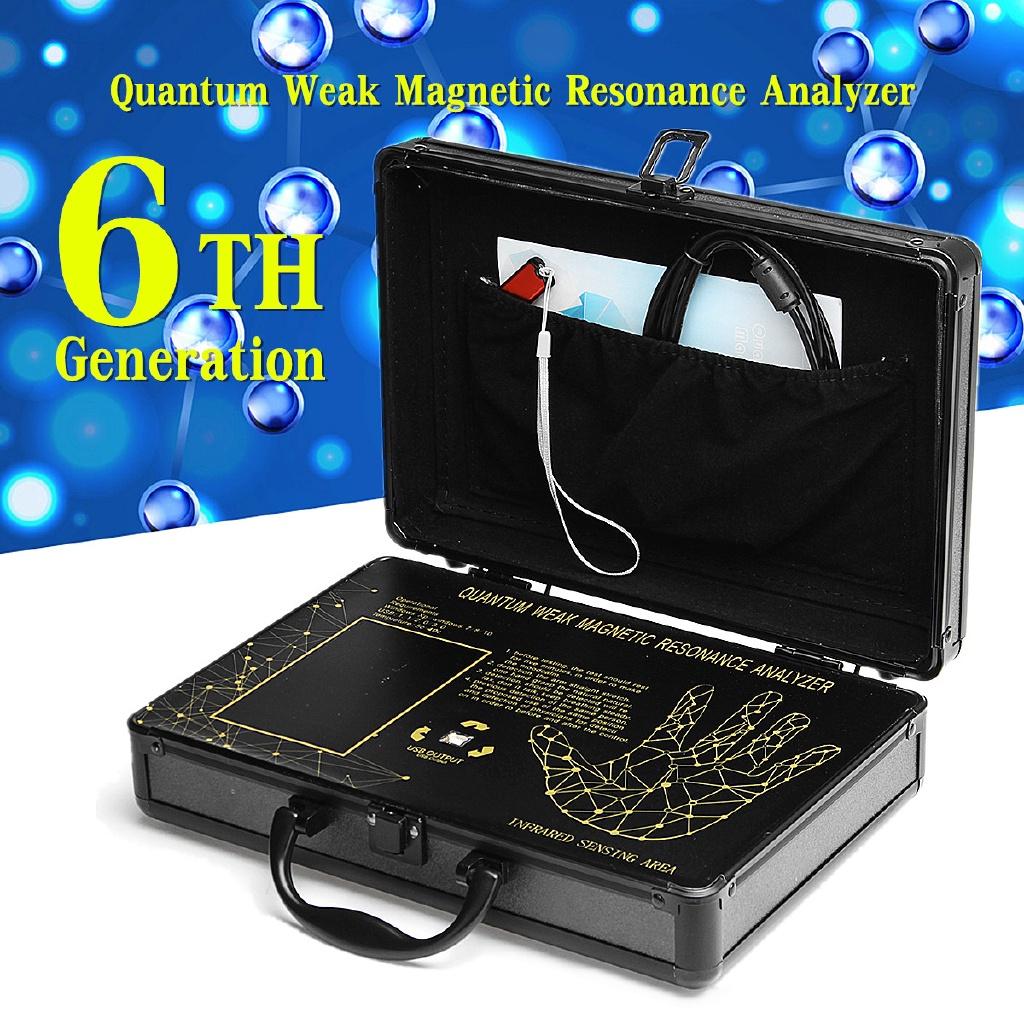 6TH Generation Quantum Weak Magnetic Resonance Body Analyzer Sub Health Tester USB Cable 31x22x9cm
