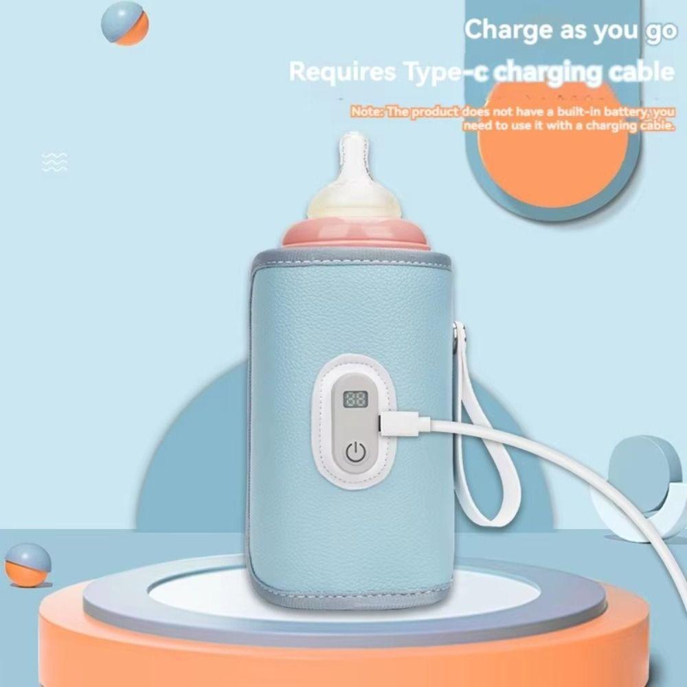 5 Levels Milk Bottle Insulation Cover Type-C Bottle Thermal Heater Baby Bottle Warmer  Infants