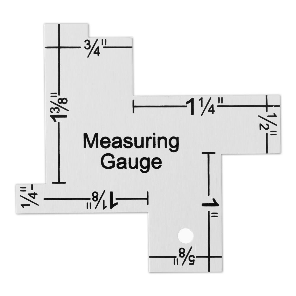Metal DIY Craft Accessories Patchwork Quilting Measuring Gauge Template Sewing Ruler Tailor Ruler