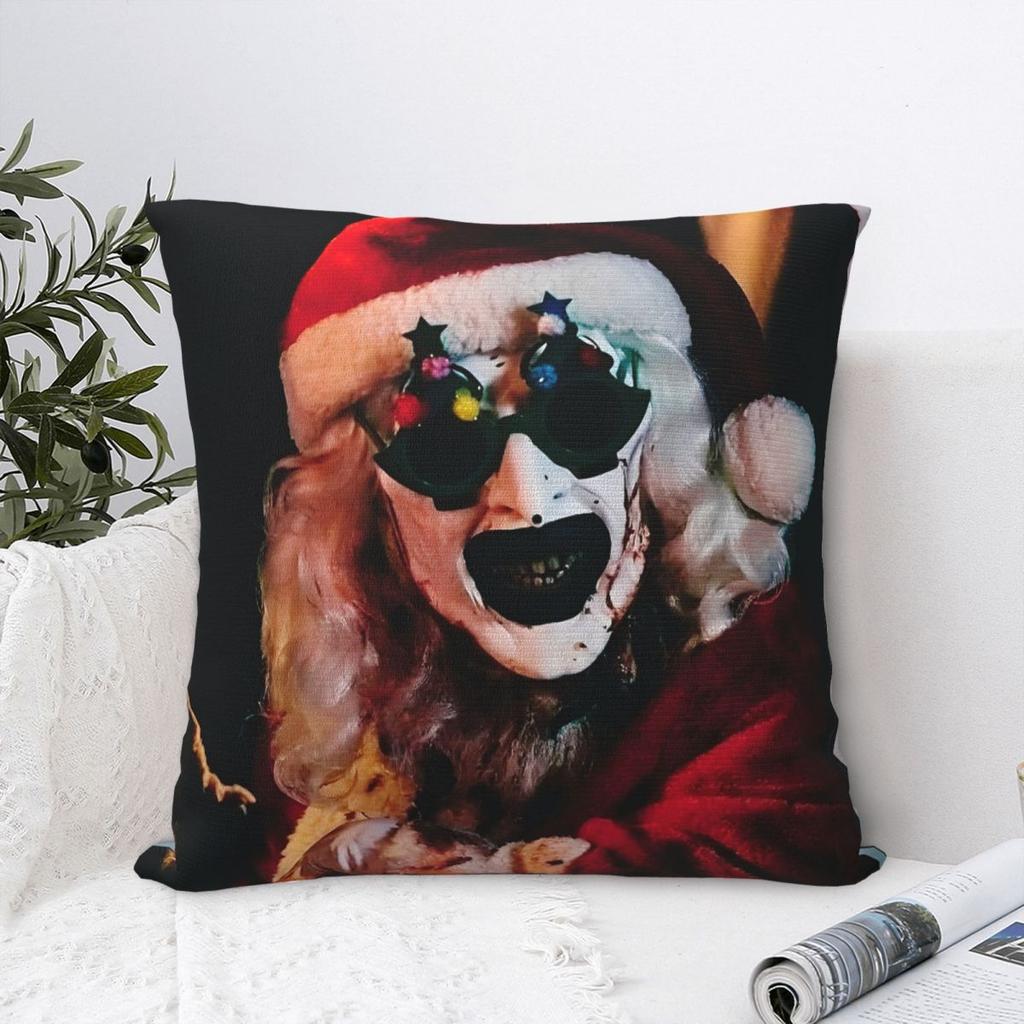 Pillow Case Film Funny TTerrifier Horror Square Pillow Cover Morden Cushion Cover Pillowcases For Office Car Home Decorative