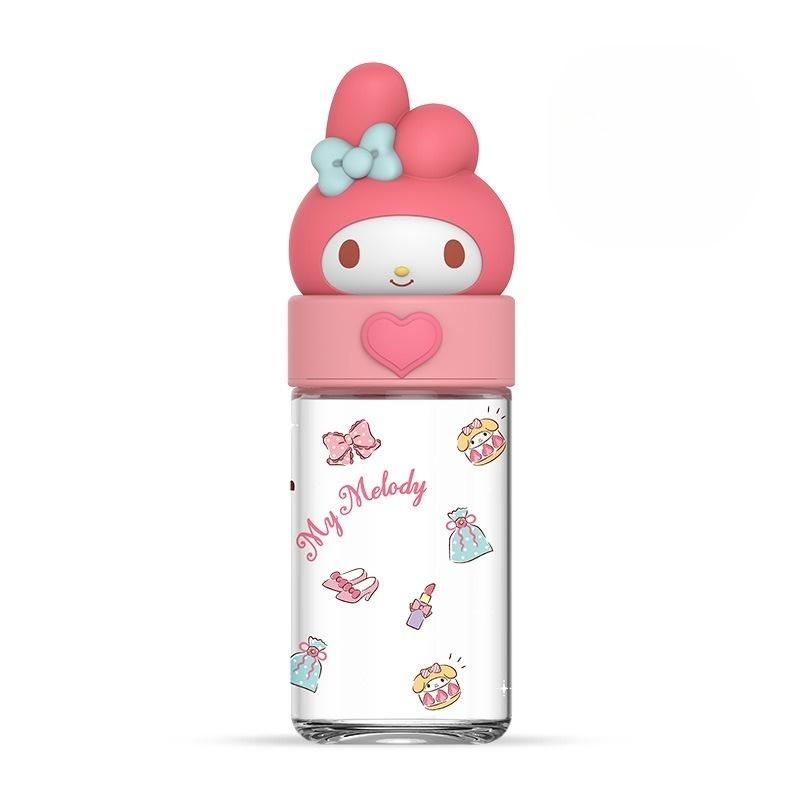 Cute Sanrio Kuromi Cinnamoroll Glass Water Bottle High Quality Cartoon Themed Cup
