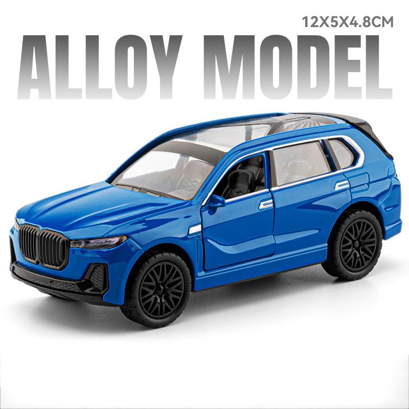 1:36 X7 Diecast Alloy Model Toys Miniature Car Doors Can Be Opened Rubber Tire Metal Body Vehices Children'S Interactive Toy