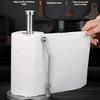 Stainless Steel Paper Towel Holder Stand Creative Kitchen Tissue Rack No Drill Cling Film Shelf