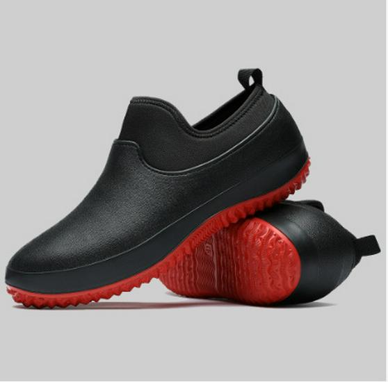 Men's Large Waterproof Non-Slip Rubber Shoes for Kitchen, Work & Rain