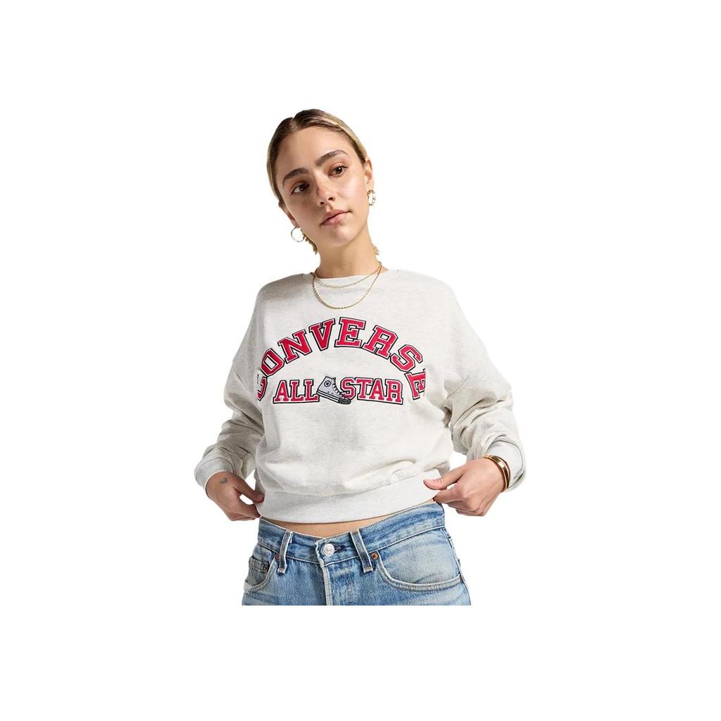 New Converse Sweatshirt Women's Gray 10026777-A03
