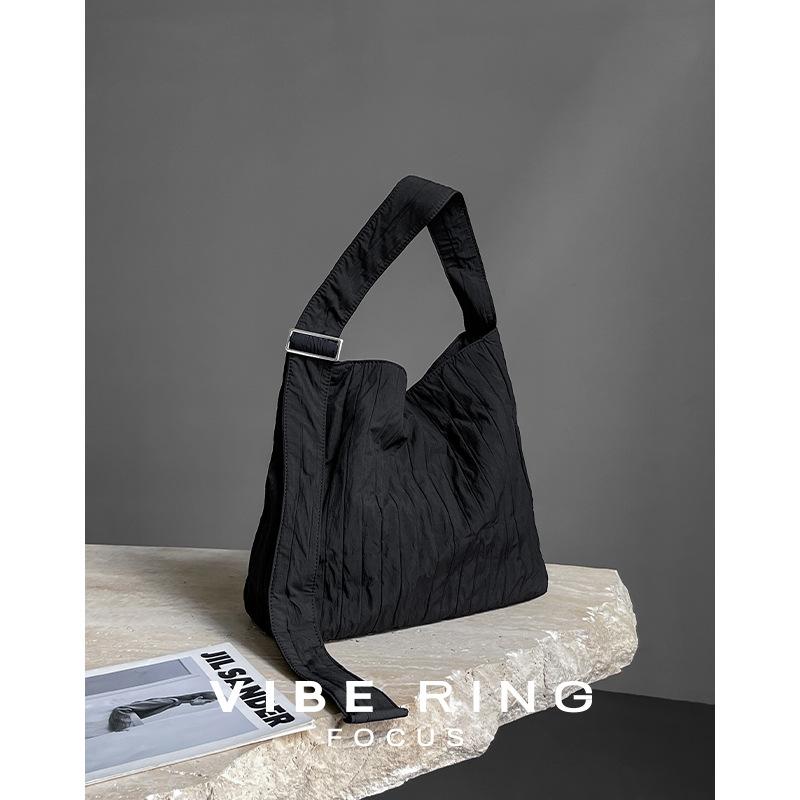 

Relaxing Life Simple and Lazy Style Tote Bag Spring/Summer New Casual Single Shoulder Cloth Bag чёрный