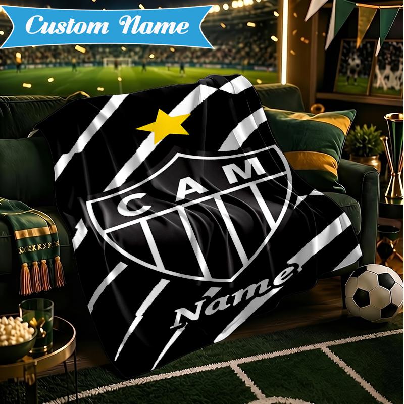 Custom Name Cam Team Spirit Blanket Lightweight Ideal Bedding Blanket Perfect for Travel, Camping, Living Rooms, Sofas, Christmas Gift