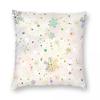 Snowflakes And Sparkles Pillowcase Polyester Linen Velvet Pattern Zip Decor Throw Pillow Case Sofa Cushion Cover 18"