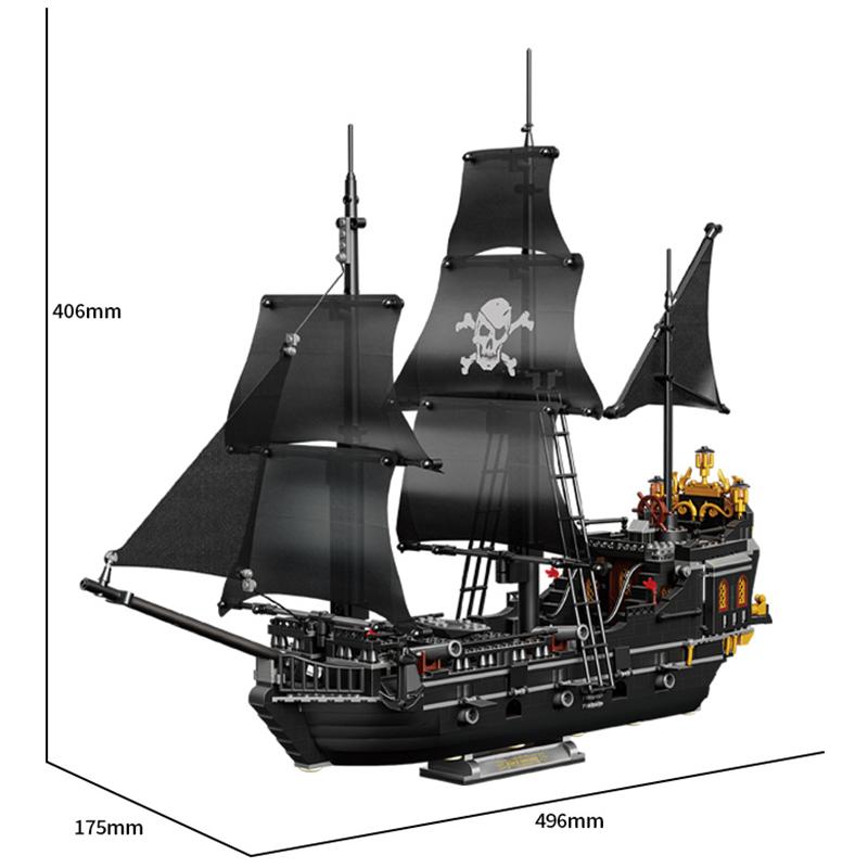 Plastic Blocks Corsair Boat Building Bricks Cruise Ship Flying Dutchman Black Pearl Brinquedo Education Toy Boy Gift Man Present