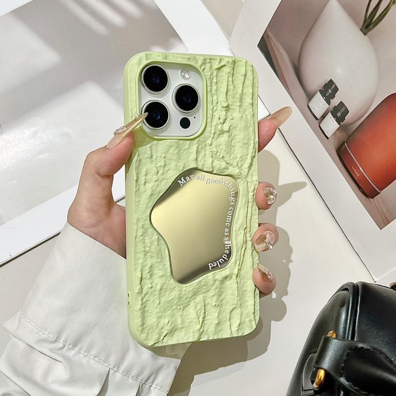 

Rock Mirror Case Suitable IPhone 17PM Phone Apple New Product 16promax 15PM Protective Cover iPhone 13 світло-зелений колір