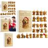 Dog Theme Christmas Advent Calendar With Acrylic Animal Figures For Holiday Gift Giving