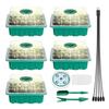 Full Spectrum LED Grow Light with Seedling Tray Plant Seed Starter Trays Greenhouse Growing Trays with Holes 12 Cell Per Tray