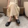 Fashion 2025 New Cover Toe Loafers Slippers Women New Summer Sexy Low Sandals Casual Non Slip Basic Rome Slides Fashion Women Shoes