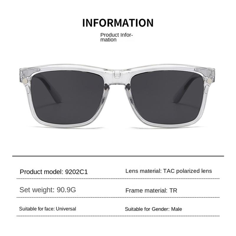 Magnetic Clip-On Sunglasses With Polarized Light Multiple Lens Pieces Transparent Grey Glasses Colorful Sunglasses Nearsighted