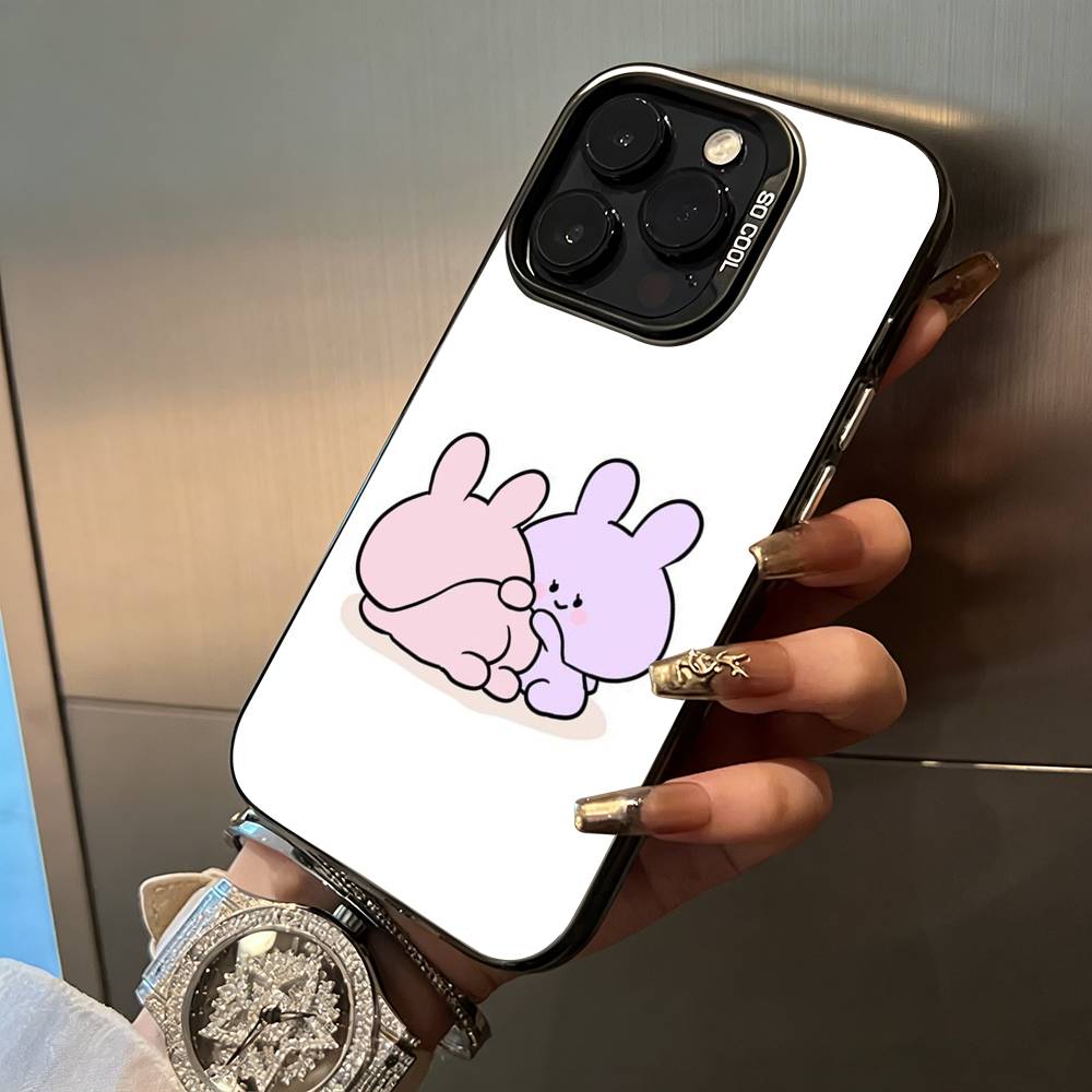 C-A-Cartoon -a-Asamimichan Phone Case For iPhone 17,16,15,14,13,12,11 Plus Pro Max Colored Silver Phone Case