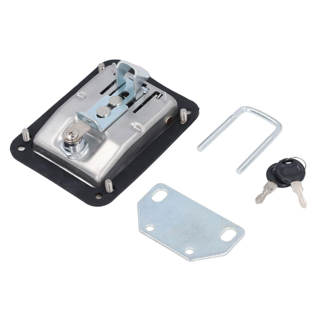 Truck Paddle Lock 5.5in Long 4.3in Wide Ergonomic Electroplated Stainless Steel Truck Tool Box Lock 