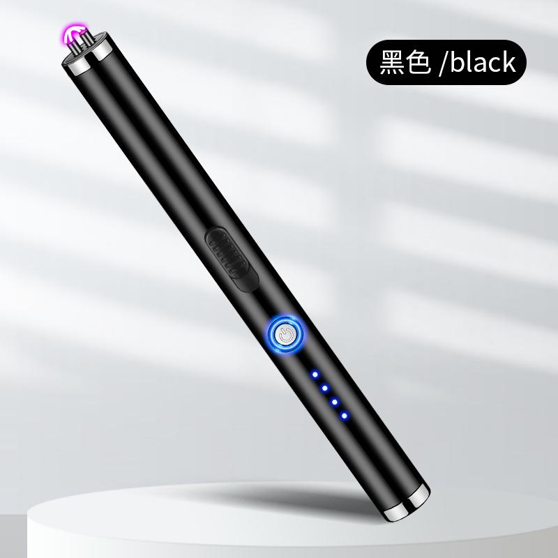 NEW Creative USB Pulse Double Arc Igniter Kitchen Long Pole Igniter Outdoor Windproof Pulse Lighter Cigarette Accessorie Gift