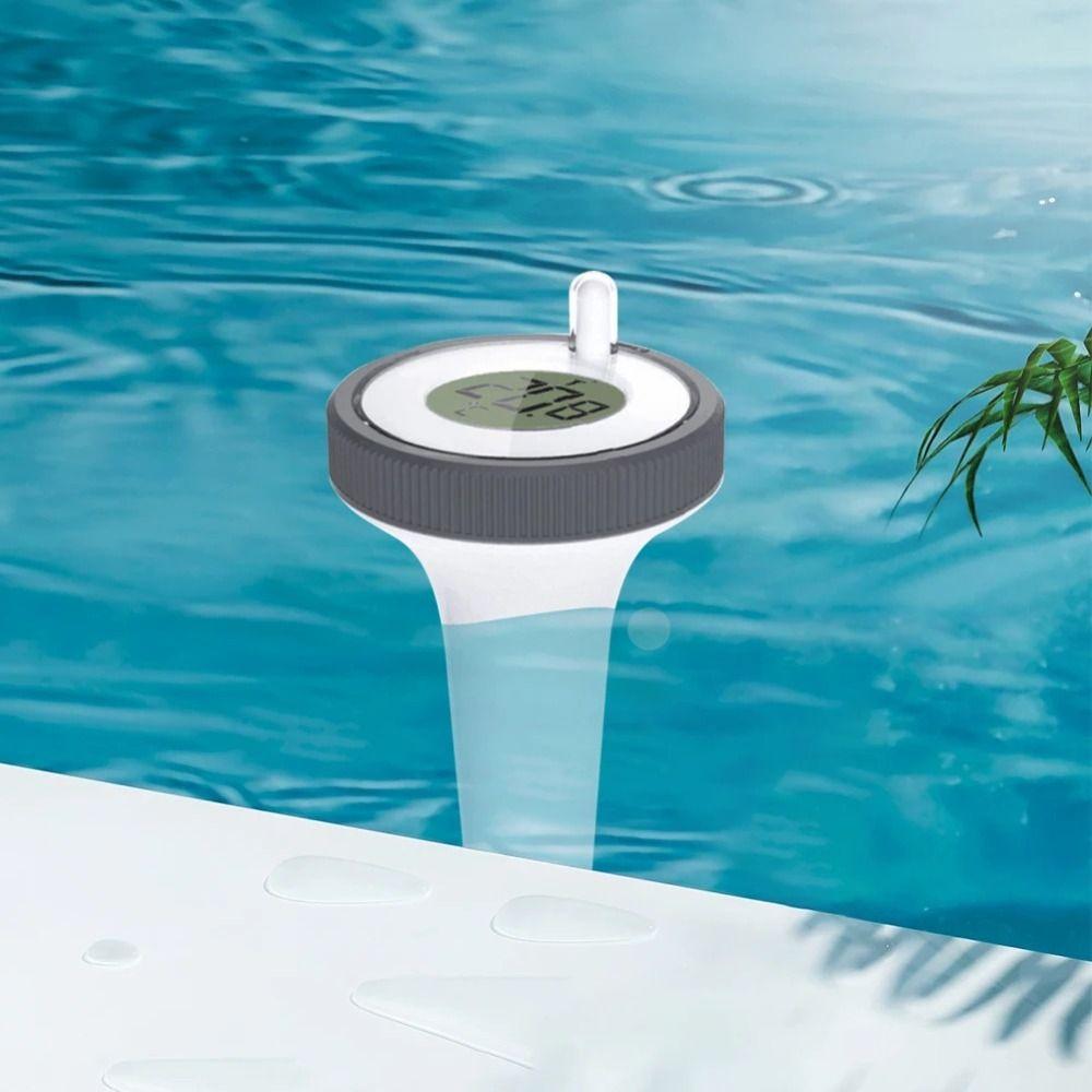 Maintenance-Free Floating Pool Thermometer Wireless Design Water Temperature Thermometer  Spa