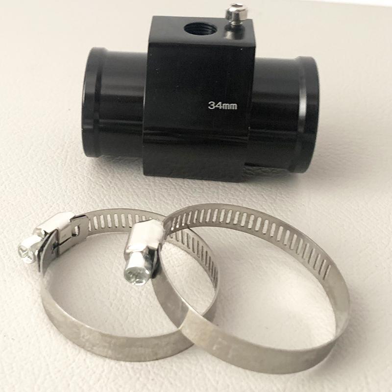 HQ Water Temperature Sensor Head Joint Sensor Radiator Adapter 1/8NPT 12V 24V Digital Water Temperature Gauge Voltmeter