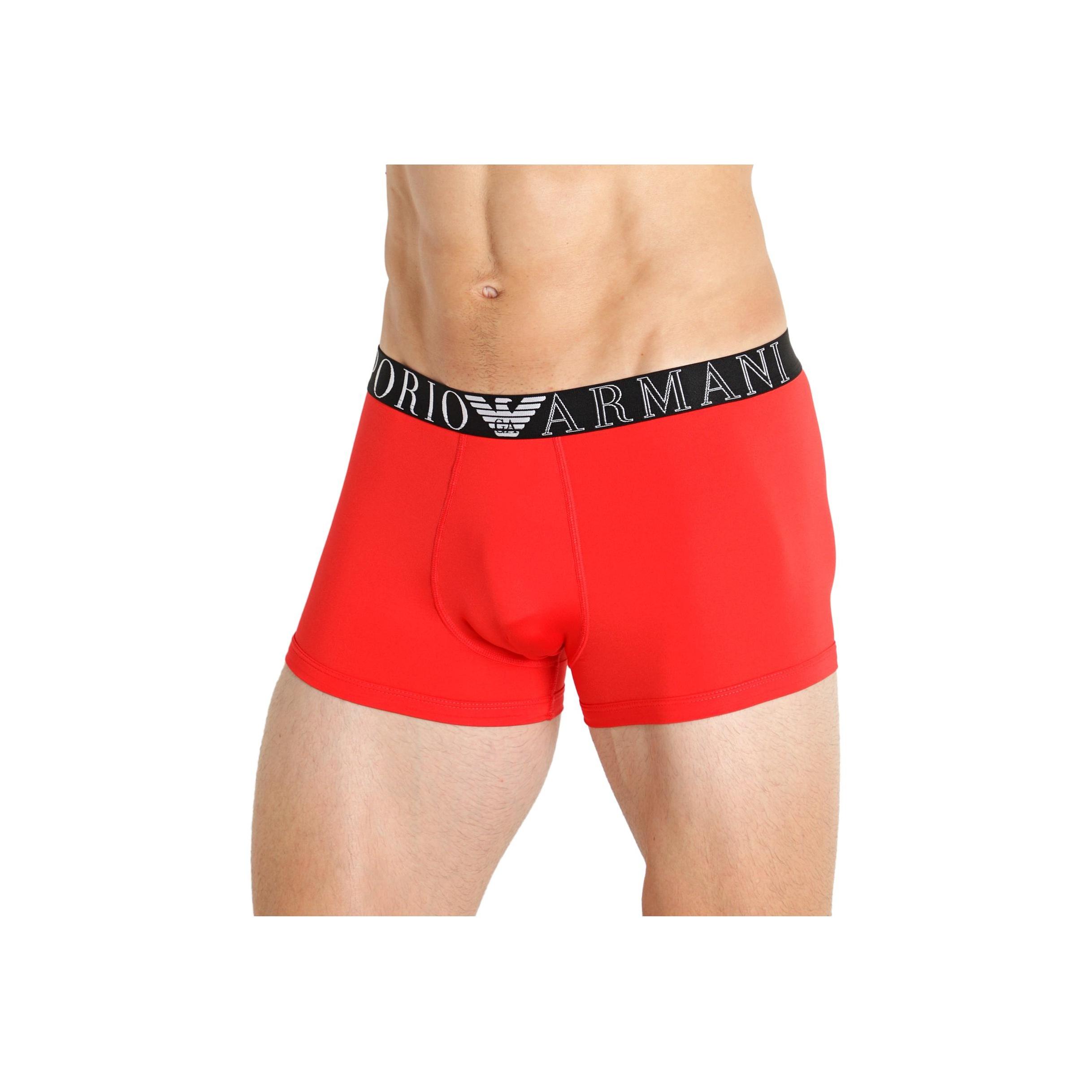

Emporio Armani Однотонные Боксеры с Принтом Логотипа на Поясе Мужское Нижнее Белье Красный 111389-3R719-38574 XL