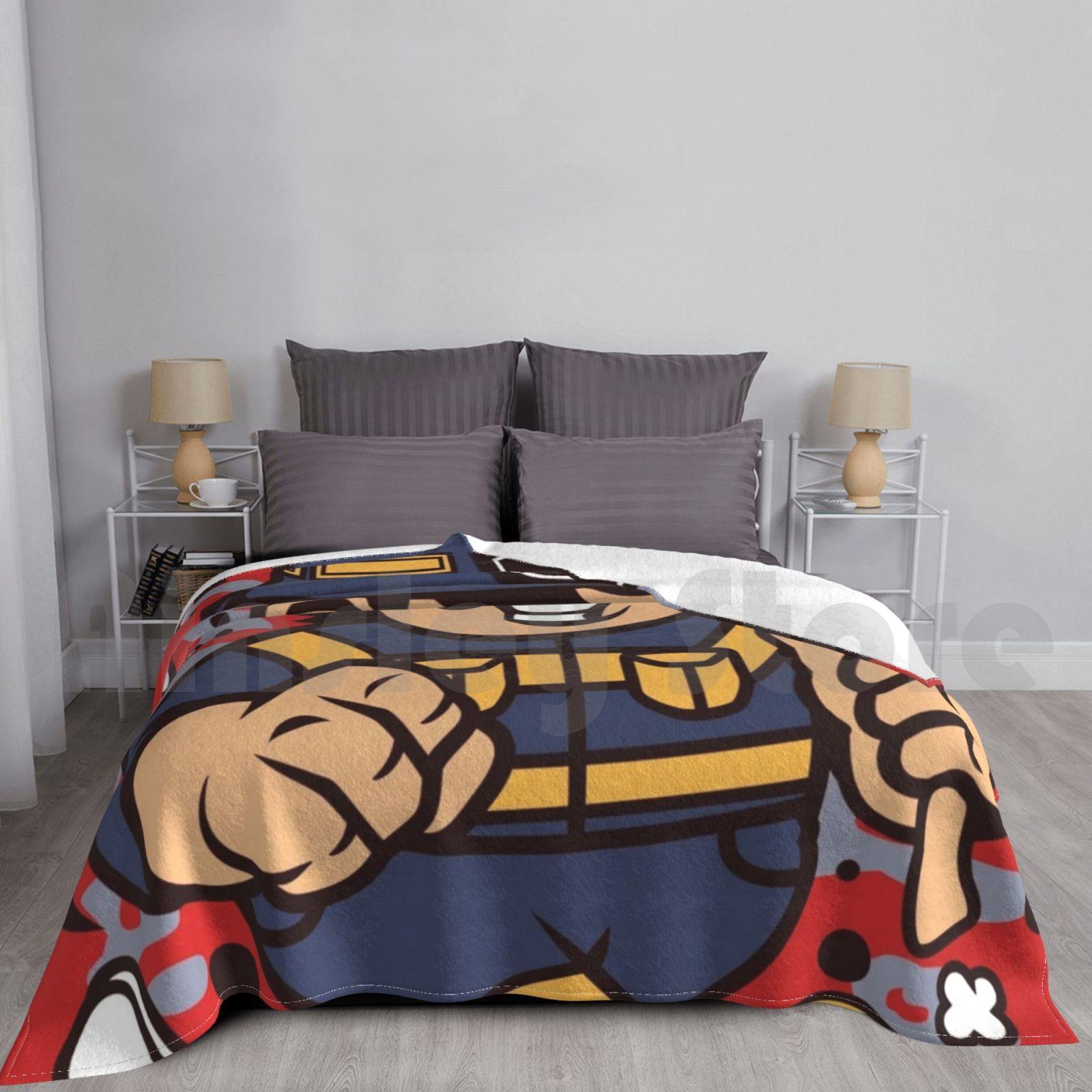 Blanket Firefighters Cartoon Character-Every Day They Face New Dangers And Every Day They Find Ways To Fix Them Size: 75*100cm, Weight: 230 GSM