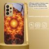 Blooming Golden Mandala For Samsung A 31 32 A33 A34 35 14 A15 13 16 25 26 50 52 53 54 55 56 70 71 72 73 Golden Glass Phone Case