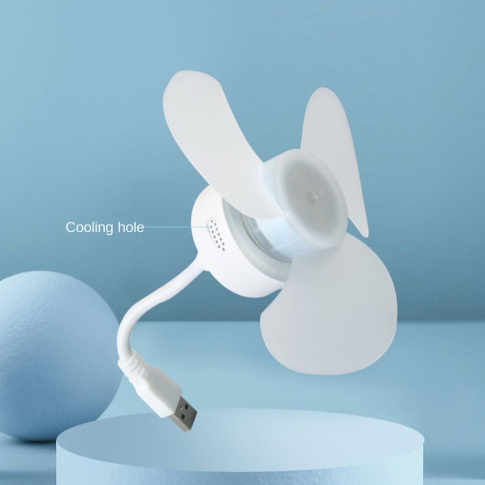 5W E27 Screw Mouth Fan Low Noise USB Electric Fan MIni Small Ceiling Fan  Summer