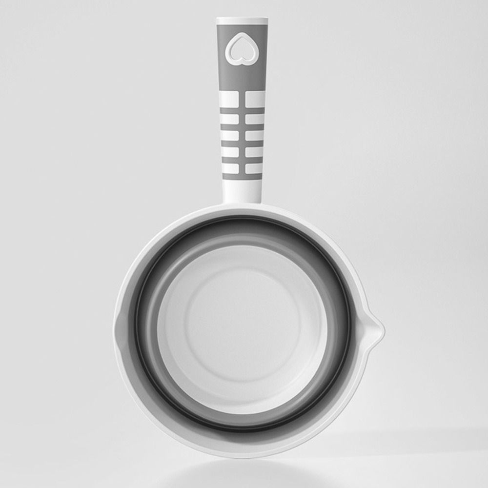 Large Collapsible Bath Scoop Suspensible Kitchen Water Ladle Bathroom