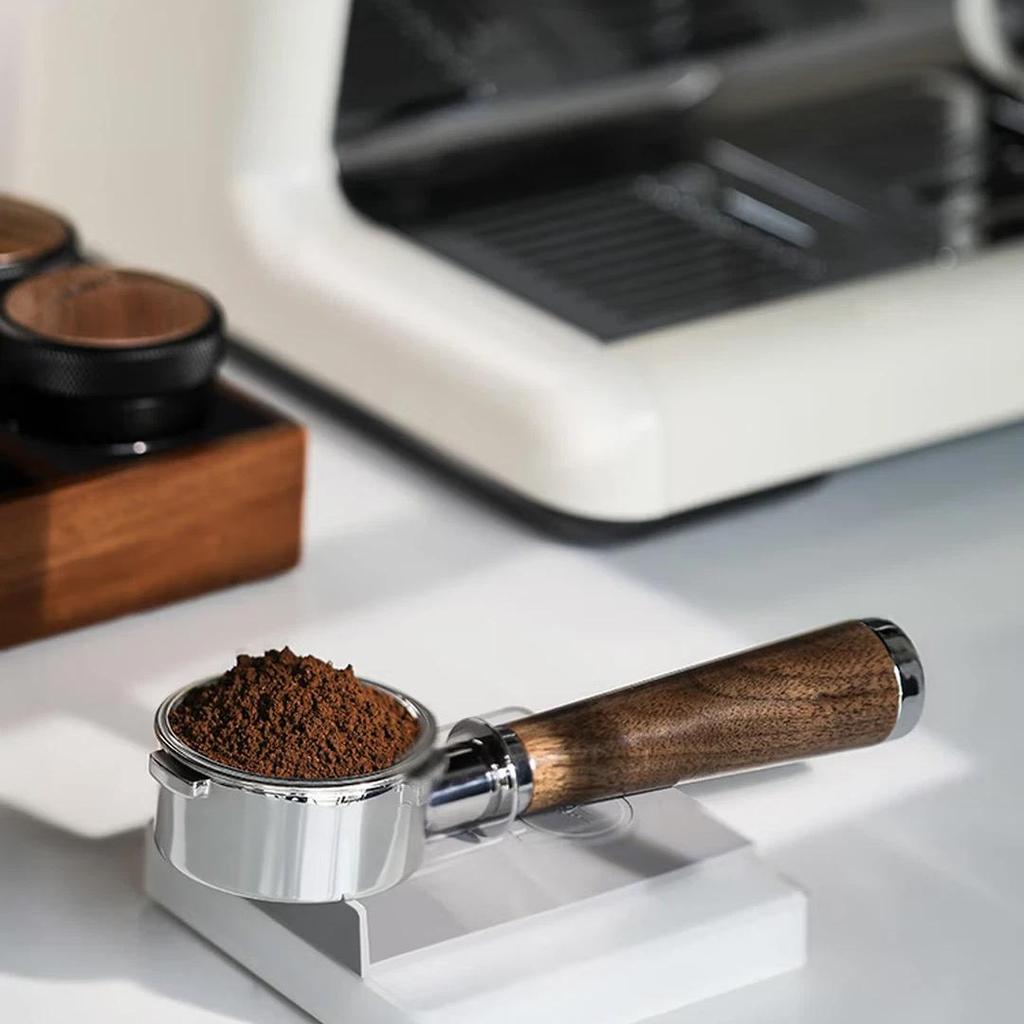 MHW-3BOMBER Coffee Machine Handle, Solid Wood Bottomless Extraction Modification Accessory, Walnut Handle - Lama/E61